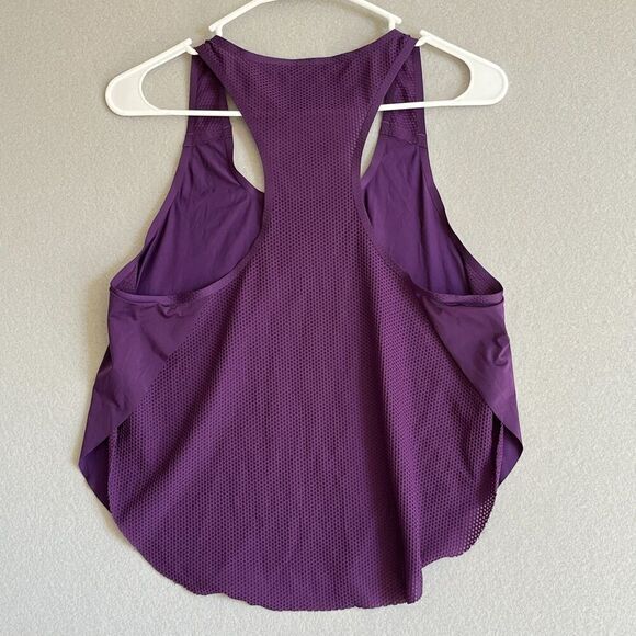 Gymshark Aptitude Cropped Vest Purple Tank Top Womens XS Purple Racerback Style - Picture 3 of 5